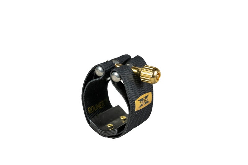 Rovner Ligature & Plastic Cap for Soprano Saxophone - Versa X Ligature for Hard Rubber Mouthpiece (X-1RVS) - Image 1